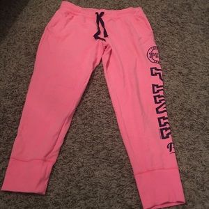 Victoria secret pink crop sweatpants